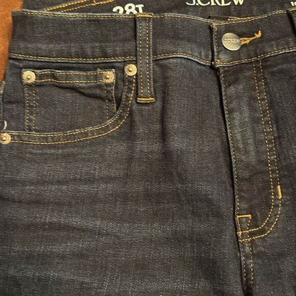 J Crew women’s Tall slim jean mid rise dark blue Size 28T NWT - Picture 7 of 10
